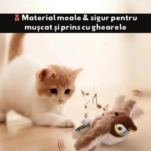 🐦 Jucărie cu Sunet și Mișcare – Fluffy™