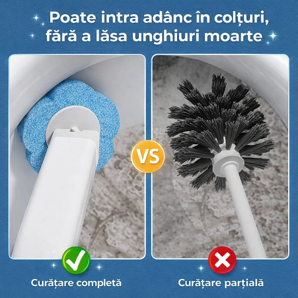 Perie WC cu Rezerve Solubile – Igienix™