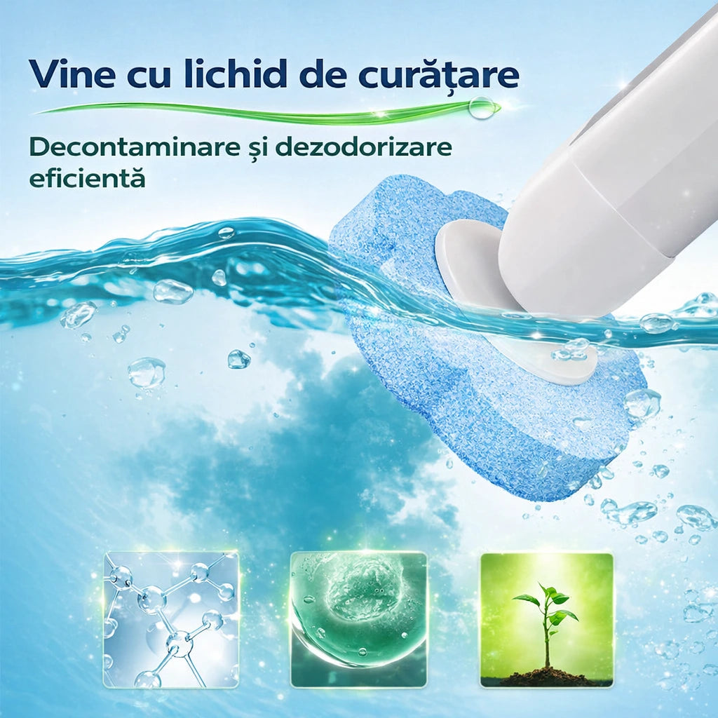 Perie WC cu Rezerve Solubile – Igienix™