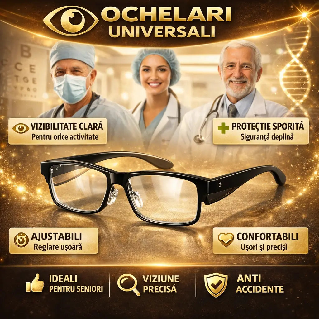 Ochelari 2în1 – Vedere Clară & Protecție Oculară – Viziomax™