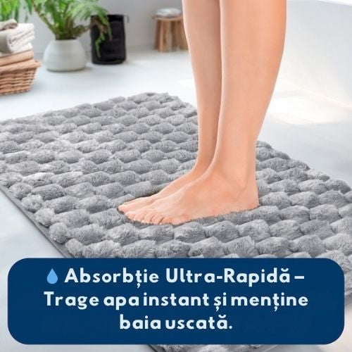 Set de 3 Covorașe Pufoase & Anti-Alunecare - Conforta™