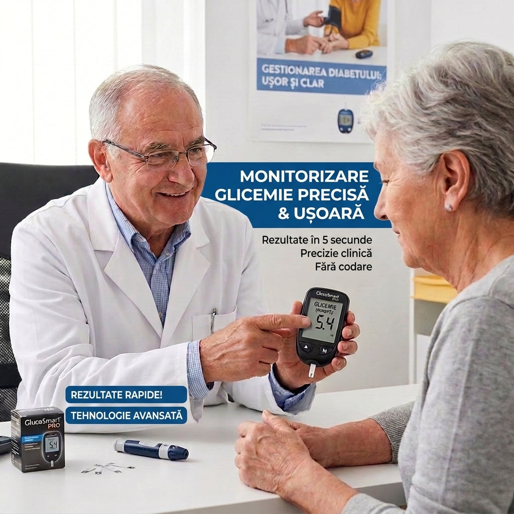 GlicoSmart Pro™ — Glucometru Digital de Precizie