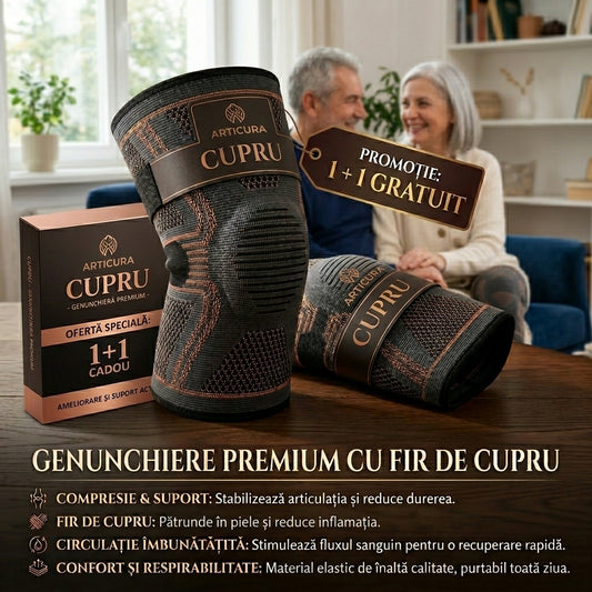 Genunchiera Cupru - ARTICURA 1+1 GRATIS