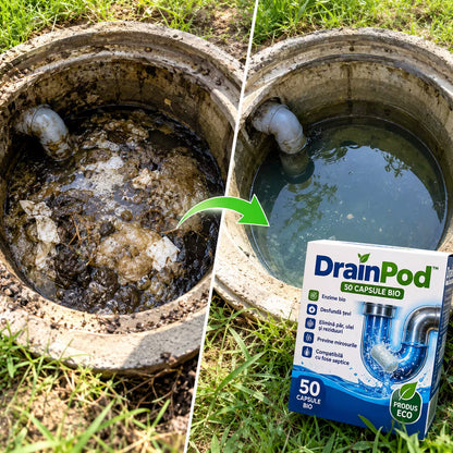 DrainPod™ — Soluție pentru Desfundat Țevi și Scurgeri
