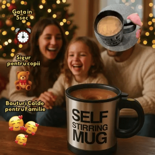 Cană cu Amestecare Automată – Mixio™ 1+1 GRATIS